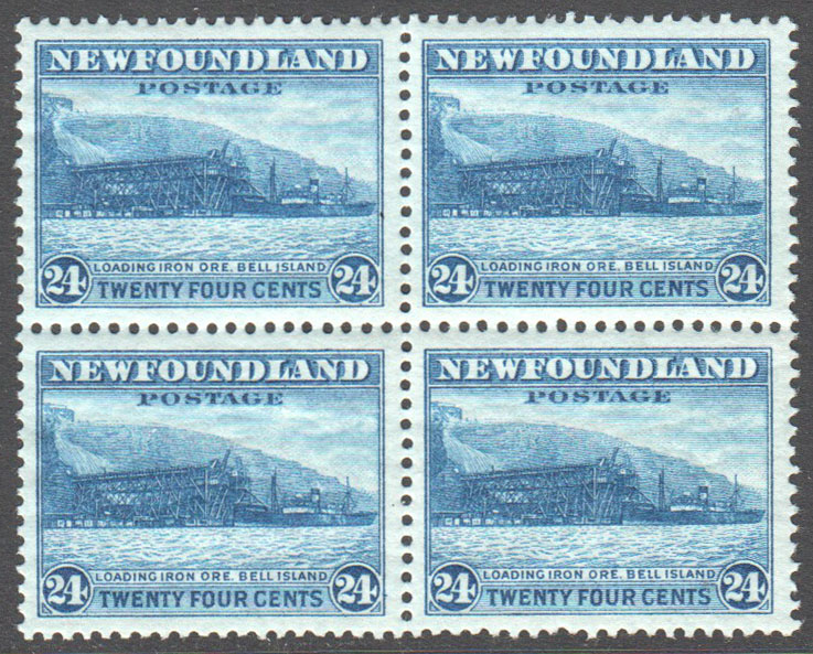 Newfoundland Scott 210 Mint VF Block (P671) - Click Image to Close